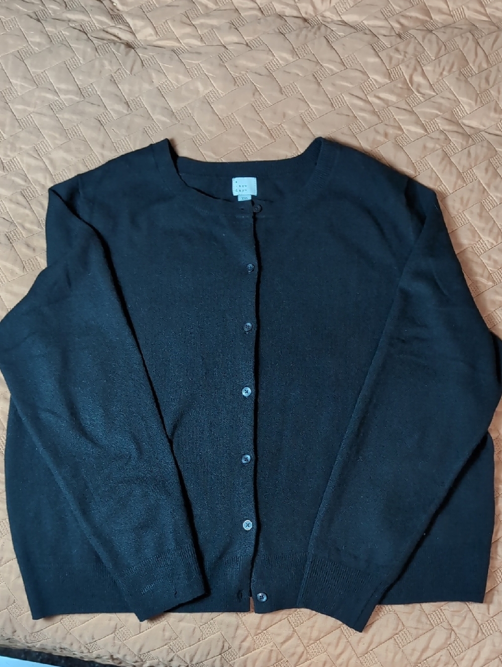 a new day Black Button-Front Women's Cardigan Sweater